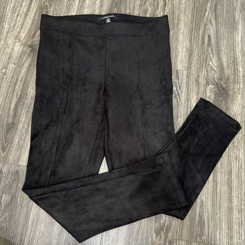 Andrew Marc Womens Lightweight Faux Suede Pull on Pant